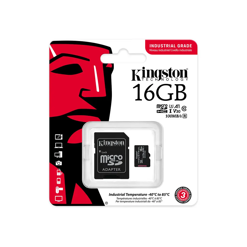 Карта пам'яті Kingston 16GB microSDHC class 10 UHS-I V30 A1 (SDCIT2/16GB) - фото 3