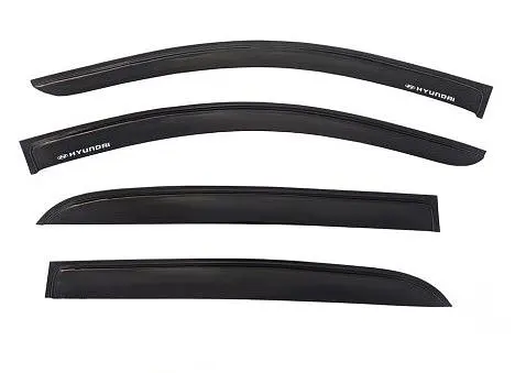 Дефлектори вікон ветровики Hyundai Getz 2002-2010 Скотч 3M Voron Glass - фото 3