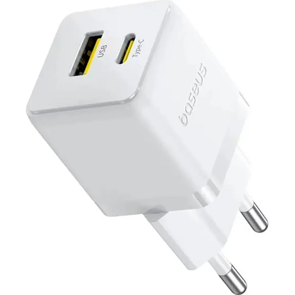 Мережевий зарядний пристрій Baseus Palm Fast Charger 20W Moon White (P10111608213-00) [139990] - фото 2