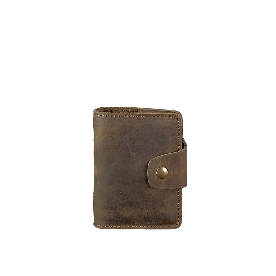 Шкіряний кард-кейс 7.1 (Книжечка) темно-коричневий - фото 7