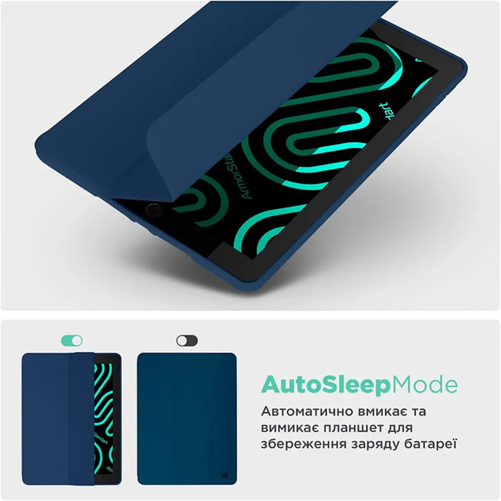 Чохол-книжка ArmorStandart Smart Fold Pen для Samsung Tab S9+ / S9 FE+ / S10+ Dark Blue (ARM75011) [121639] - фото 6