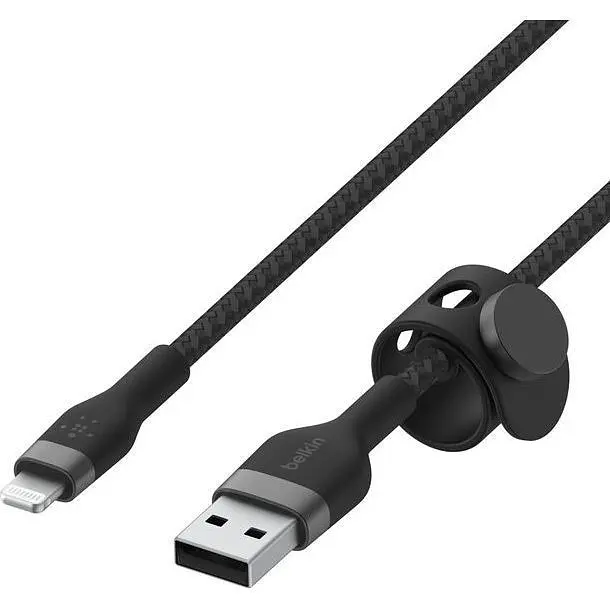 Кабель Belkin Boost Up Charge Pro Flex USB-A to Lightning 1m Black (CAA010BT1MBK) [158809] - фото 4