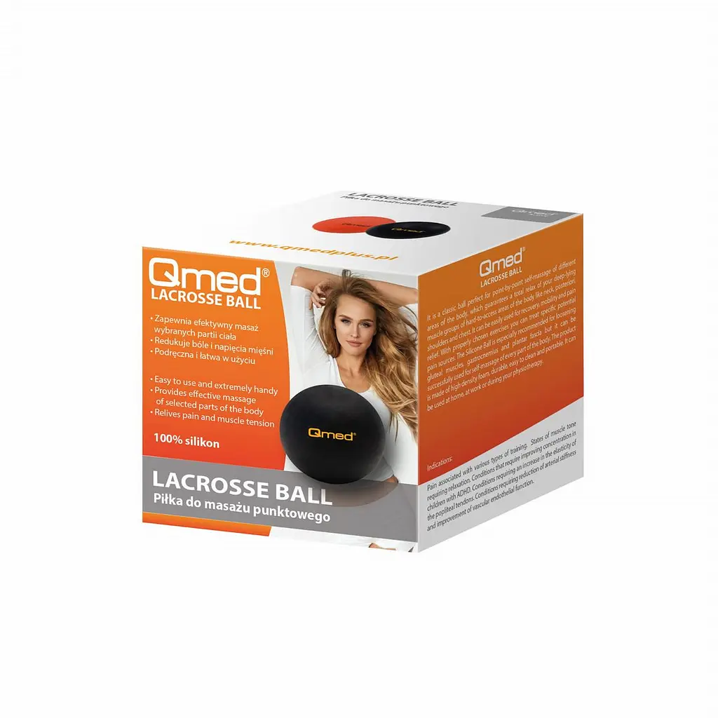 Мяч массажный  Lacrosse Ball, Ø 6 см Qmed fit0025171 - фото 2