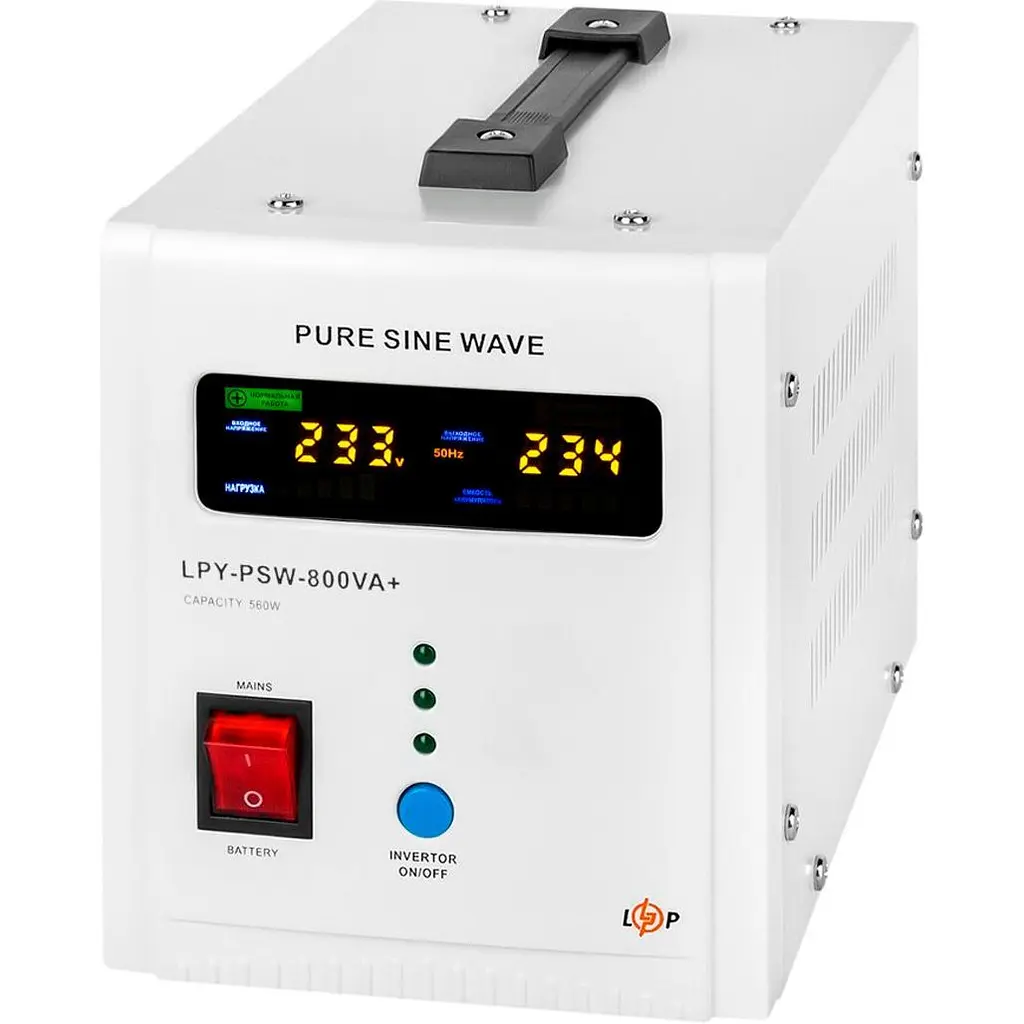 Джерело безперебійного живлення [ДБЖ] LogicPower UPS 800 + MG 1200Wh [20340] [110286] - фото 4