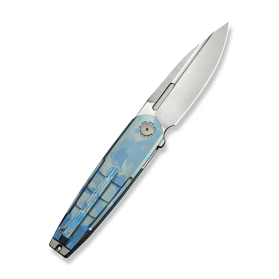Ніж складаний туристичний Weknife Hull (9.9 см) Bohler M390 / Titanium синій - фото 2