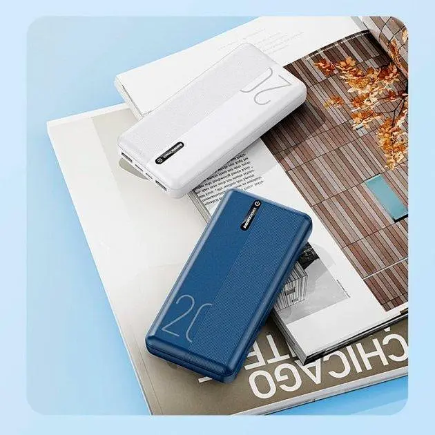 Внешний аккумулятор Remax Landon Series 20000mAh RPP-296 синий - фото 3