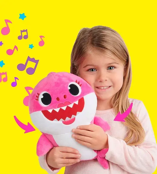 Інтерактивна м'яка іграшка Baby Shark Мама Акульонка, англ. мова (61033) - фото 4