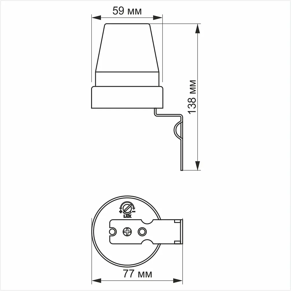 Датчик освітленості Videx 10A 220V фотометричний (VL-SN02) - фото 4