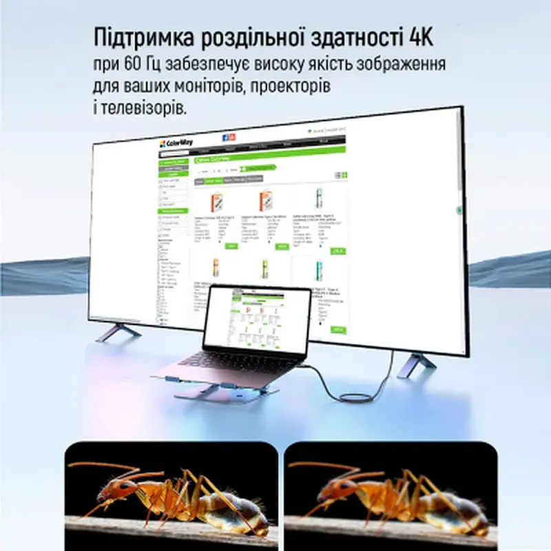Дата кабель USB-C to USB-C 1.0m USB3.2 (20Gbps 4K PD100W) Gen2 5А black ColorWay (CW-CBPDCC062-BK) - фото 9
