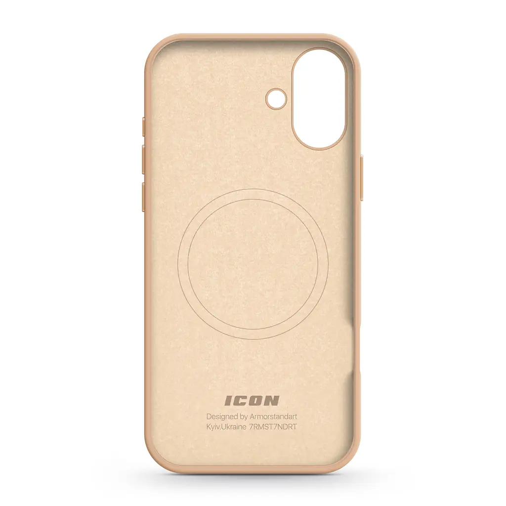 Силиконовый чехол с MagSafe для Apple iPhone 16 Plus, ICON2 MagCase, золотой, противоударный, панель с мягкой подкладкой, защита всего корпуса, поддержка беспроводной зарядки, совместим с защитными стеклами и пленками, ArmorStandart (ARM80186) - фото 2