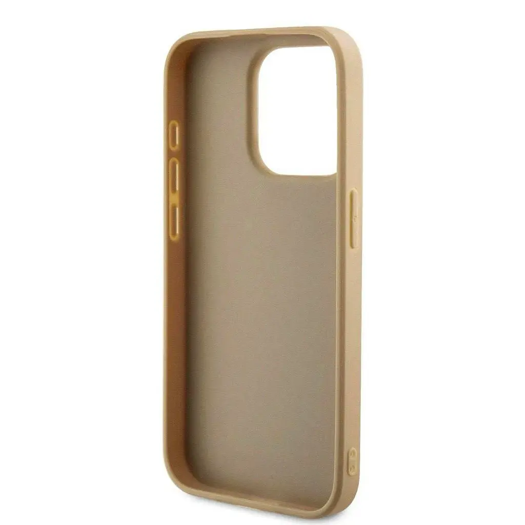 Чехол Guess PU Leather Iridescent Metal Script для iPhOne 15 Pro Max Gold (57983118682) - фото 6