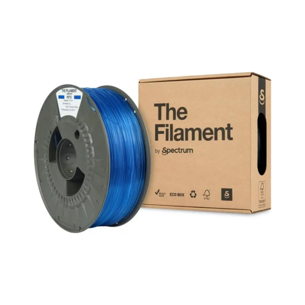 Пластик для 3D-принтера The Filament PETG 1.75 мм TRANSPARENT BLUE 1 кг (TF-24027) - фото 3