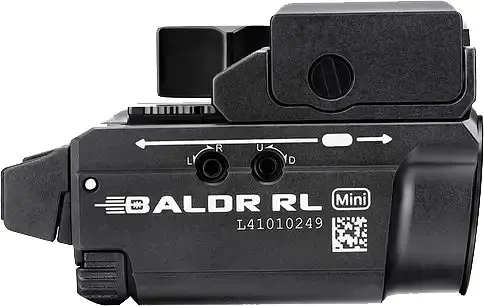 Фонарь с ЛЦВ Olight Baldr Mini Red Laser Black - фото 3