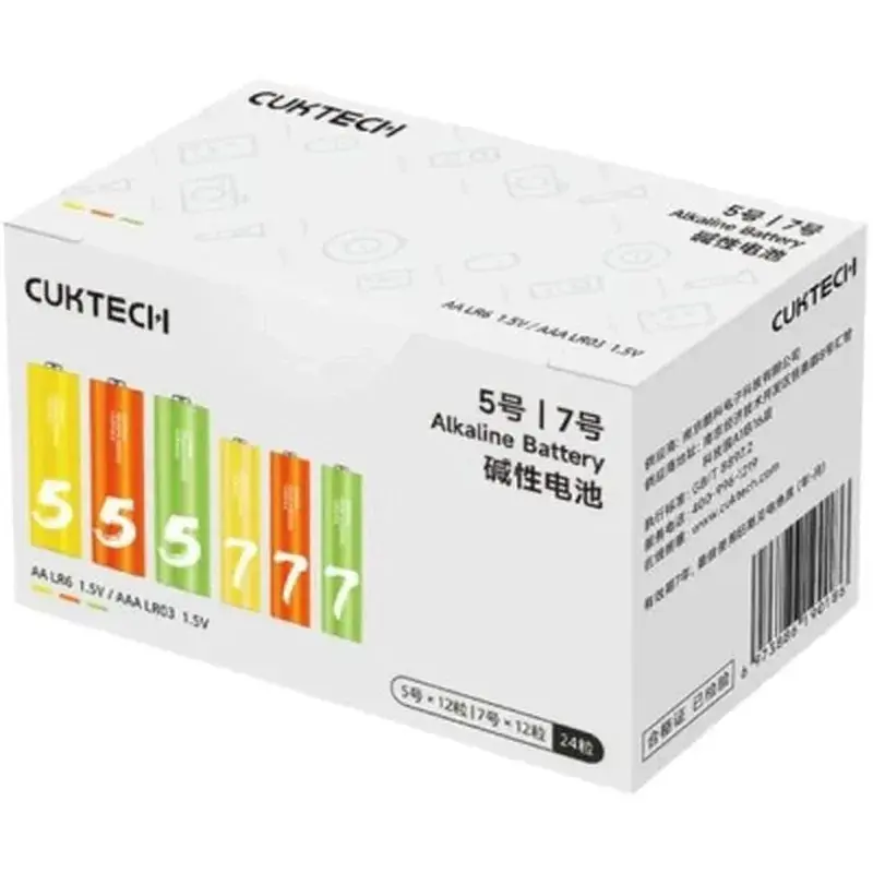 Батарейка CUKTECH AA+AAA rainbow alkaline battery (12*AA+12*AAA) (CUKAAB10CNCM) - фото 4