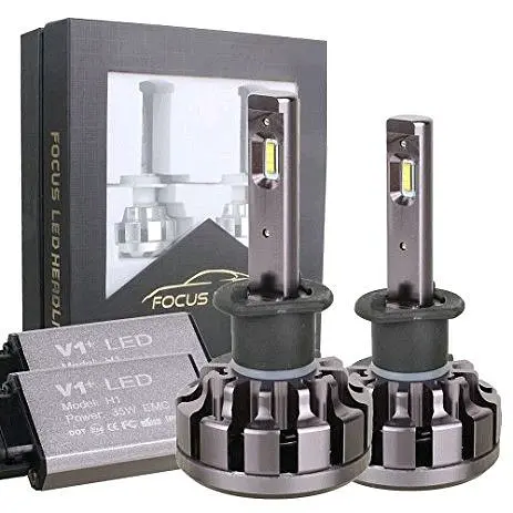 LED лампи автомобільні Focus Beam H1 вентилятор 3400Lm V 1+ / CREE / 35W / 6000K / IP68 / 12-24V 2шт