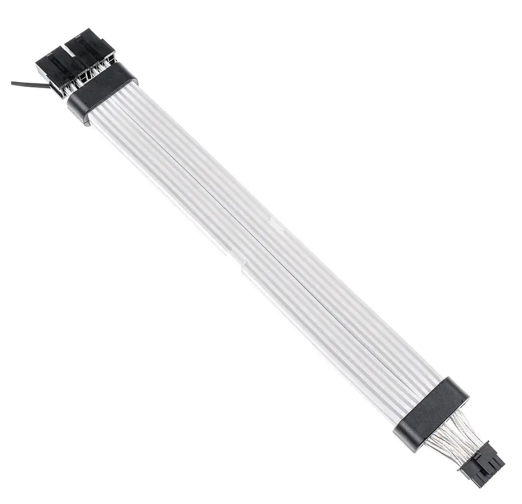 Кабель для ПК Qube RGB 12+4Pin to 2*8Pin VGA, Black - фото 2