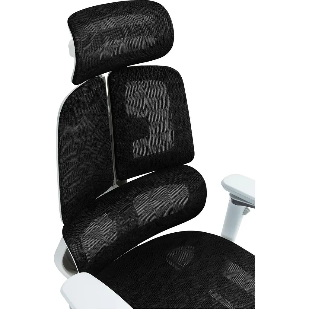 Офісне крісло GT Racer B-2450 White/Black [125571] - фото 9
