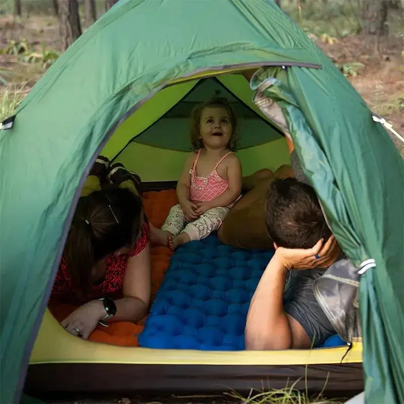 Килимок надувний Naturehike FC-10 NH19Z032-P 65 мм блакитний - фото 3