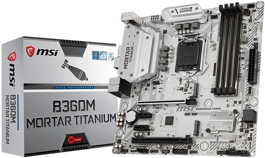 Материнська плата MSI B360M Mortar Titanium LGA 1151v2 (B360M MORTAR TITANIUM) Б/В