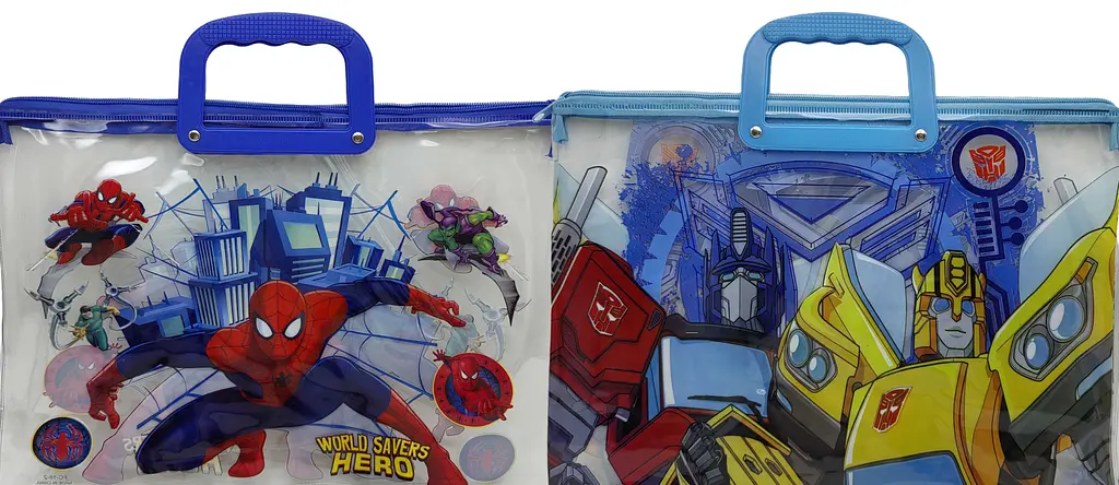 Папка-портфель ПВХ прозора Спайдер, Трансформер, 28x39 см, 30 мкм, 33-T (В асортименті) - фото 2