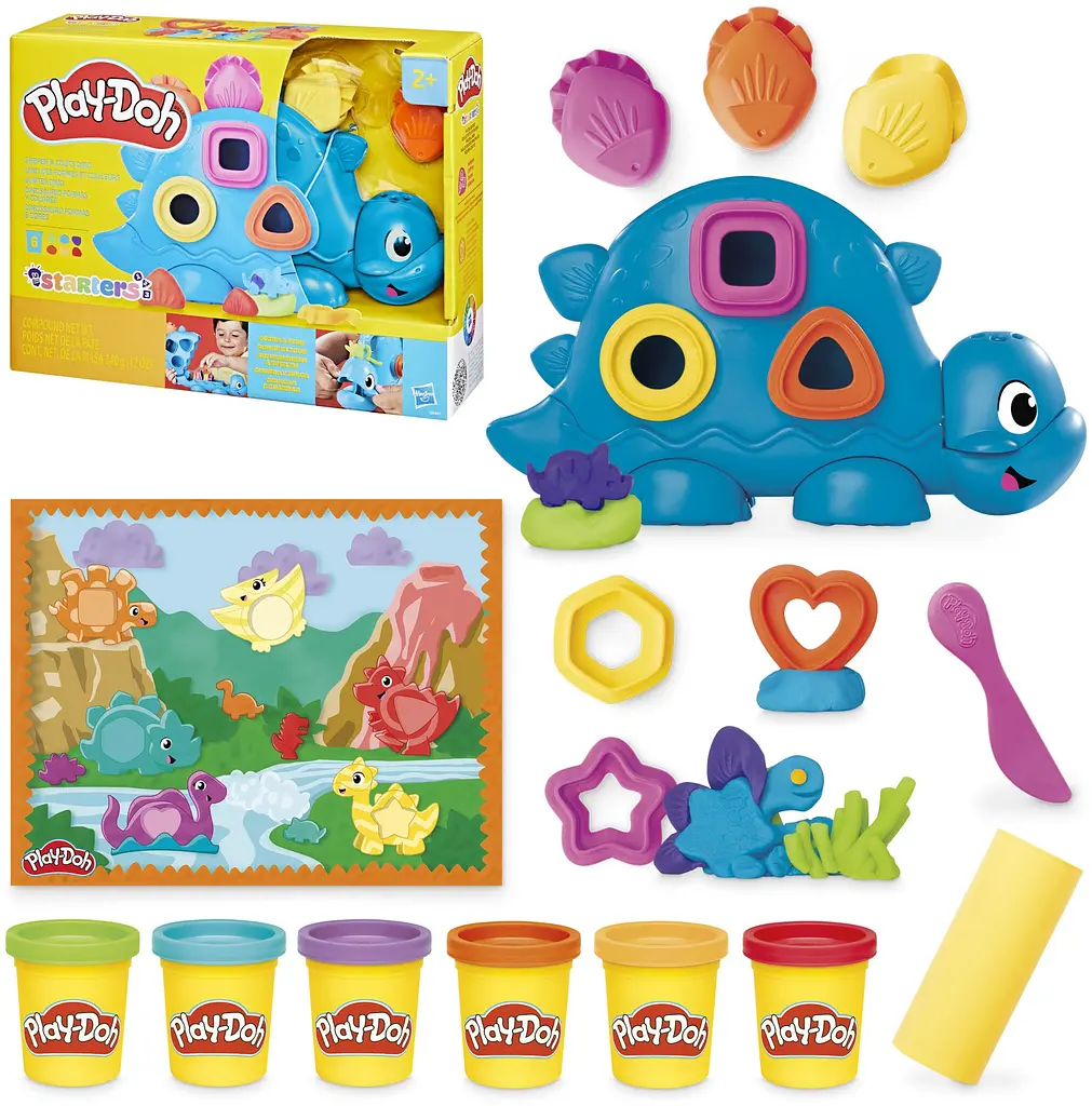  Набор массы для лепки Hasbro Play-Doh Shapes and Colors Dino(G0491) - фото 4