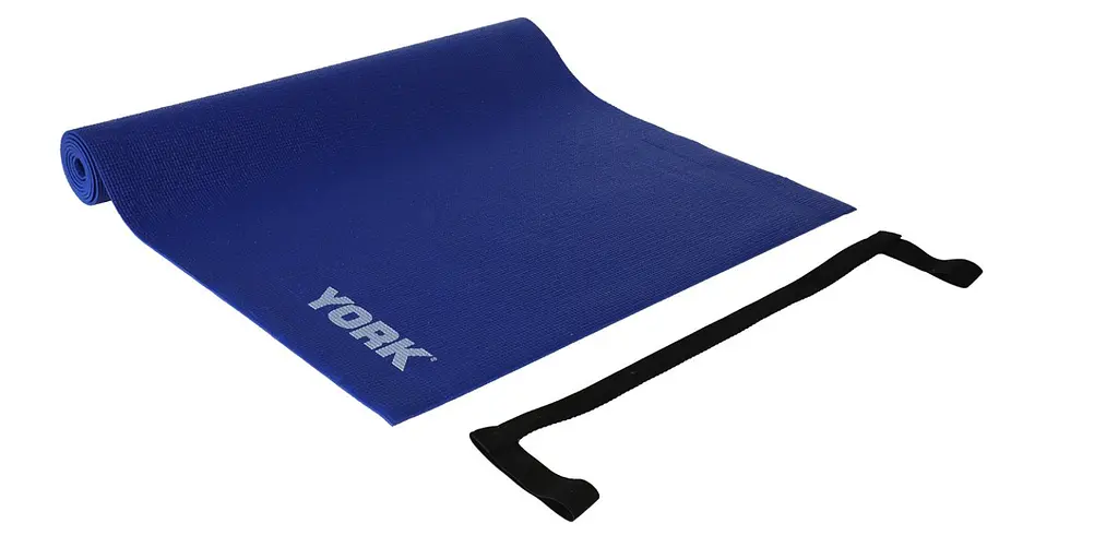Килимок (мат) для фітнесу та йоги York Fitness 0,3см синій - фото 3