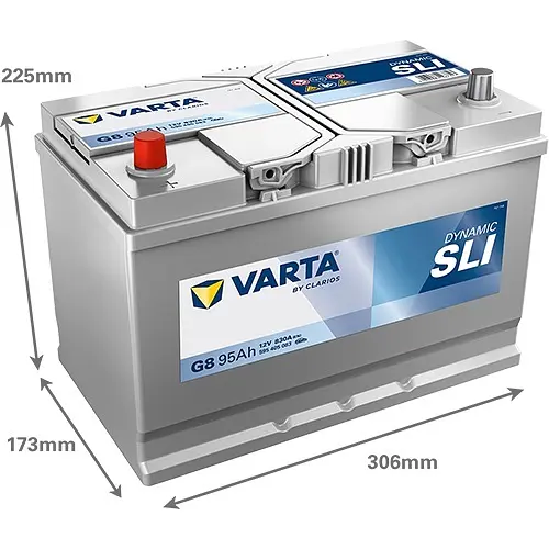 Акумулятор Varta Dynamic SLI 12В 95Аг 830А (EN) L+ (595405083) - фото 3