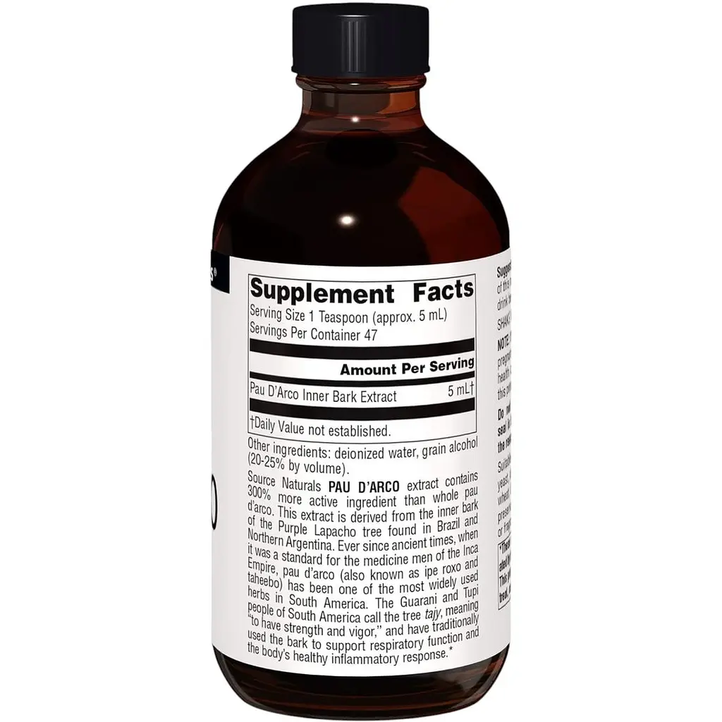 Екстракт Пау Д'арко кори мурашиного дерева Source Naturals Pau D'Arco 236 мл (2023-10-2679) - фото 2