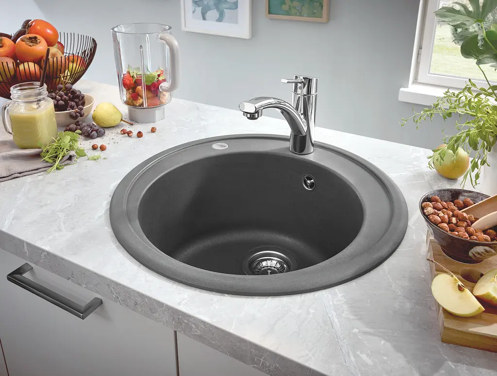 Кухонна мийка Grohe K200 із композиту 31656AT0, Чорний - фото 3