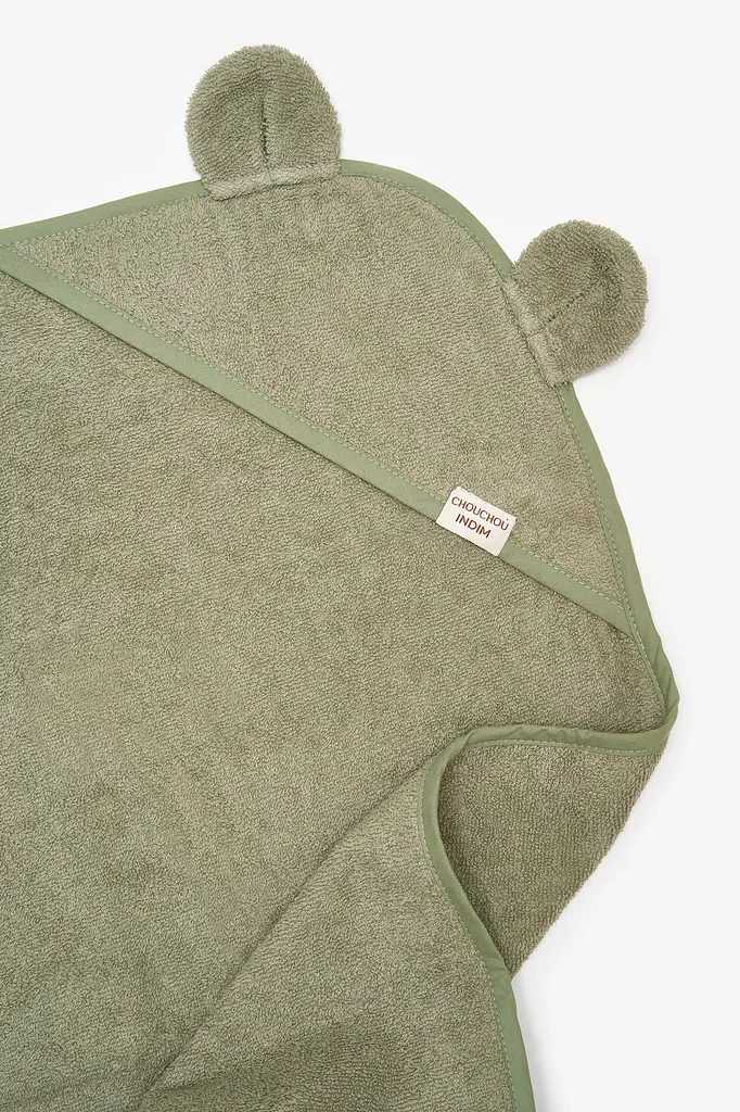 Бавовняний рушник для собак оливковий (75*75) - фото 3