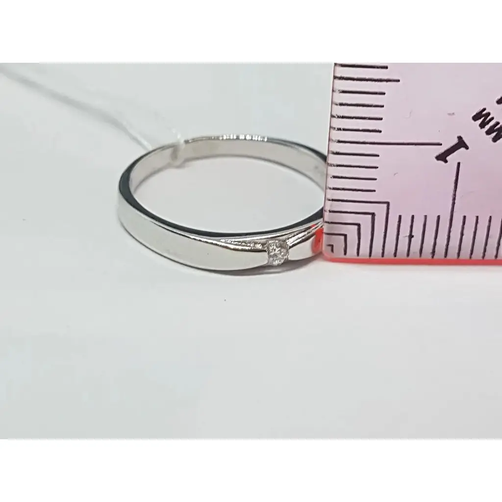 Срібне кільце Золотий квартал з фіанітом. Артикул 1609 17 - фото 4