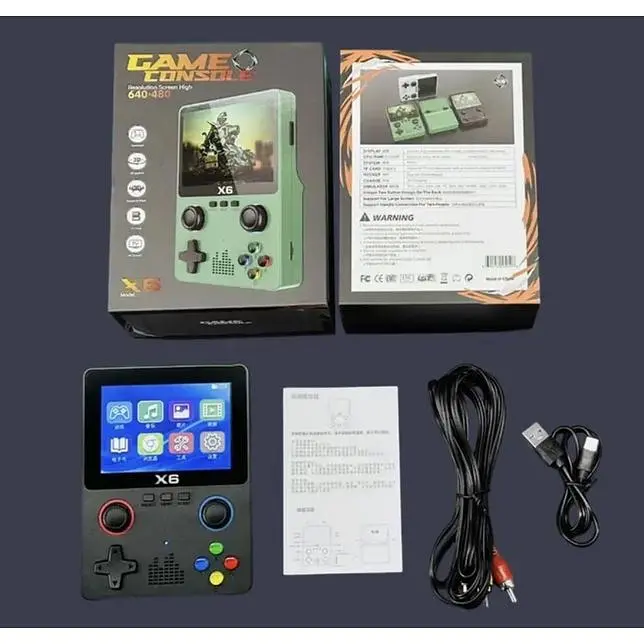 Игровая консоль XPRO X6 портативна с 3.5-дюймовым монитором и 1000 игр (43813-X6_1016) - фото 3