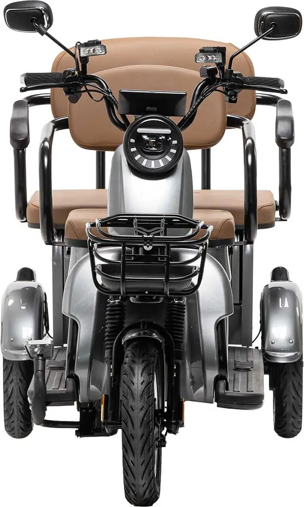 Электроскутер Трехколесный 4-местный Crosser TR-4 VAGON (1000W, 72V,24Ah) Серый - фото 14