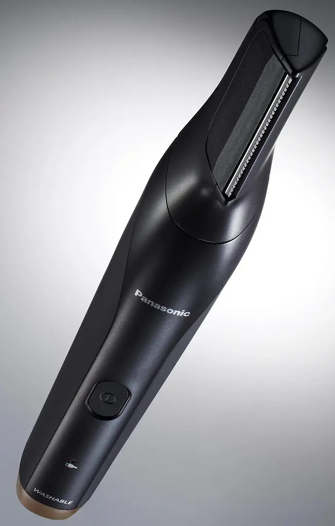 Триммер Panasonic для бороды, усов, головы и тела, сеть+акум., насадок-2, чехол, быстрая зарядка, черно-золотой - фото 9