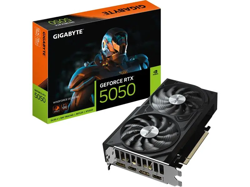 Відеокарта Gigabyte GeForce RTX 5050 WINDFORCE OC V2 8G (GV-N5050WF2OCV2-8GD)