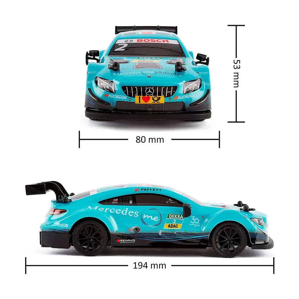 Автомобіль KS Drive на р/к Mercedes AMG C63 DTM 1:24, 2.4Ghz блакитний (124RMBL) - фото 6