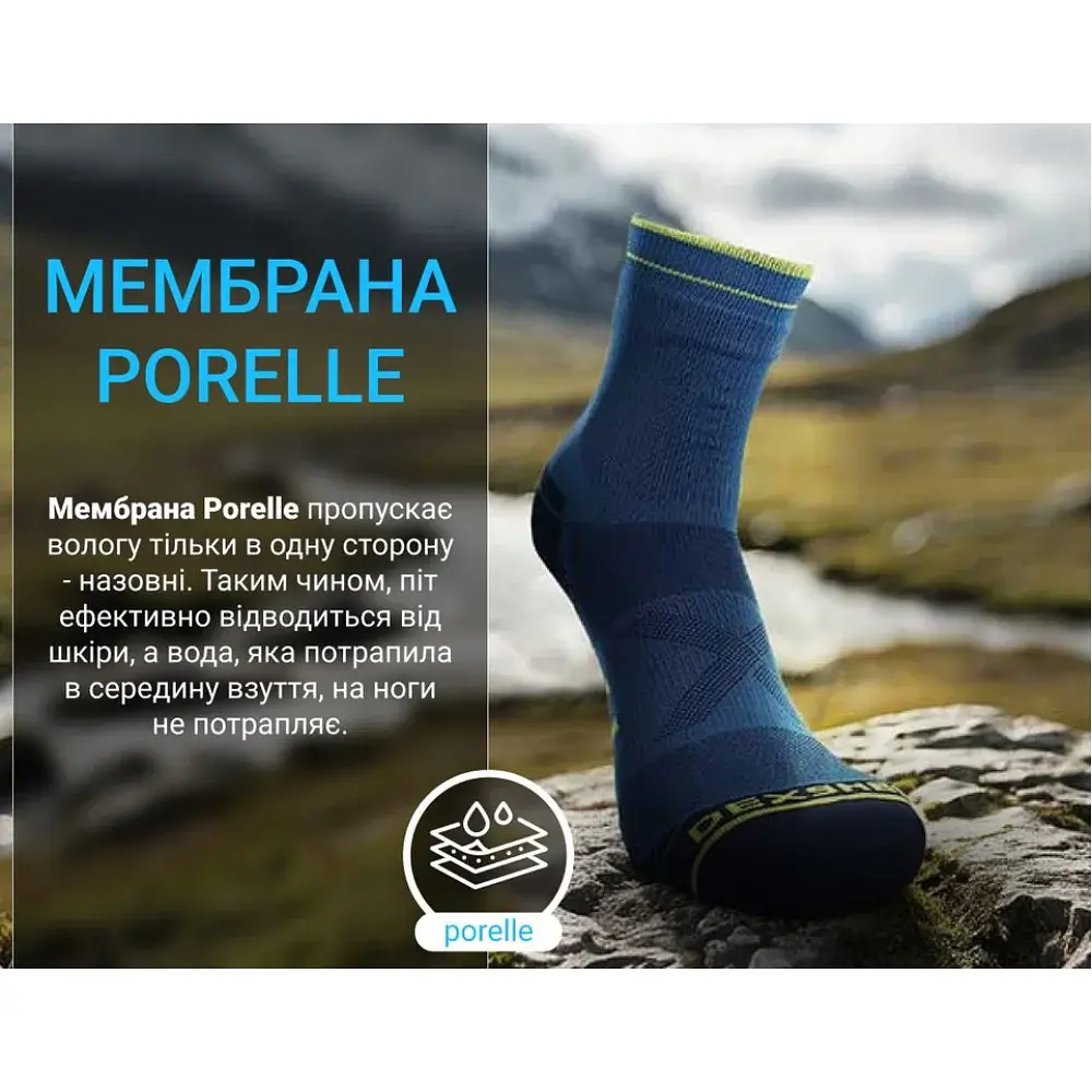 Шкарпетки DexShell Running Lite Socks 2.0 S 36-38 dark blue - фото 5