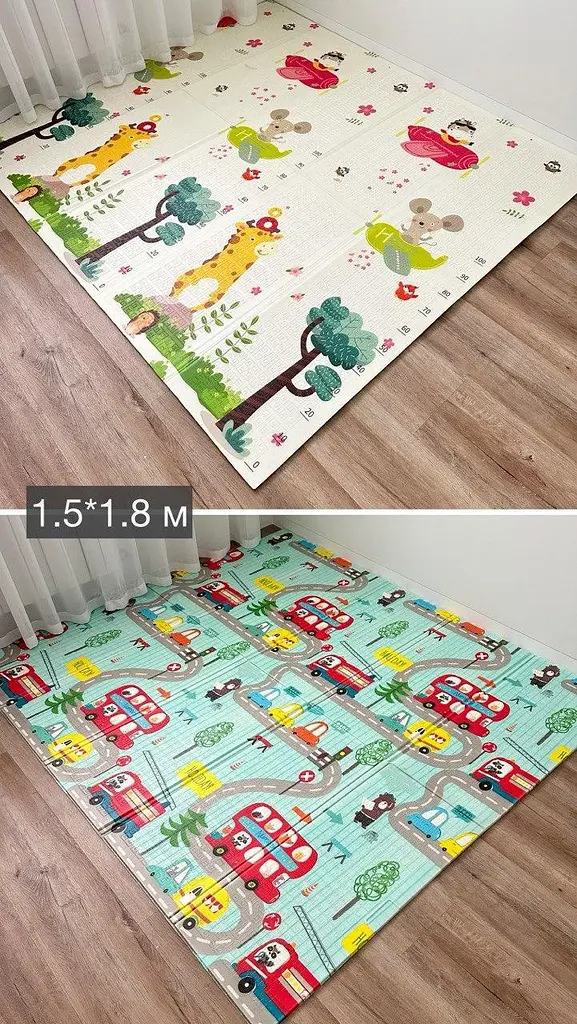 Термокилимок Дитячий 1800х1500 Висока якість. Розвиваючий іровий термо килим двосторонній (TR1815) - фото 3