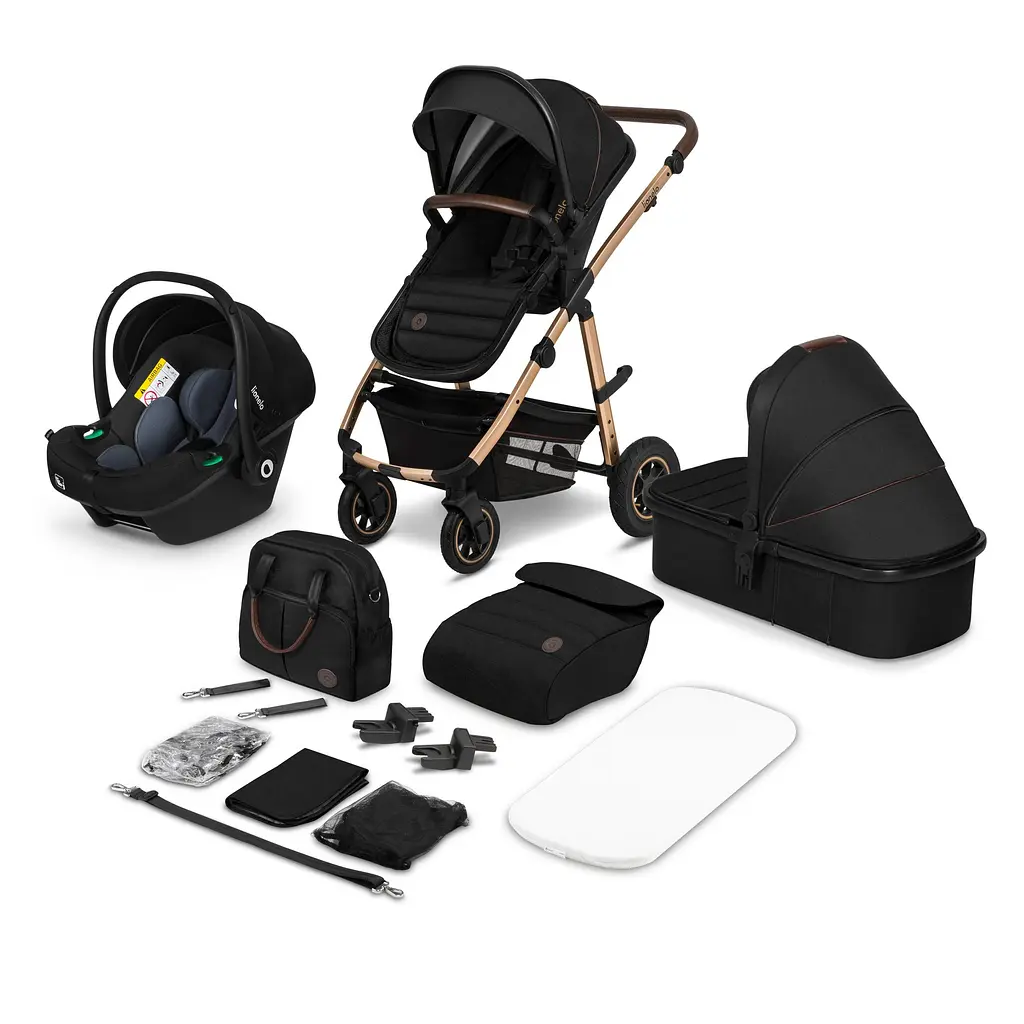 Універсальна коляска Lionelo Amber 3 в 1 Black Onyx (LO-AMBER BLACK ONYX (3in1)) - фото 2
