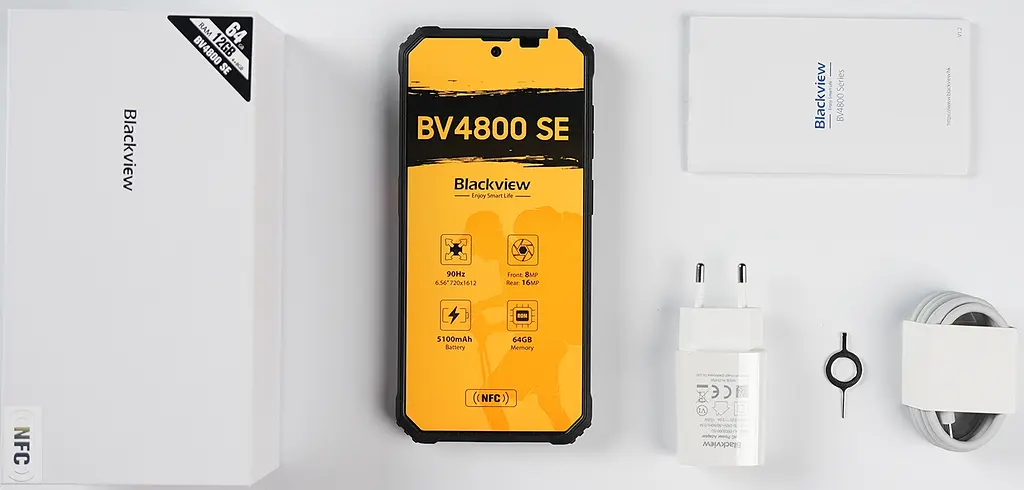 Смартфон Blackview BV4800 SE 6.56" HD /4GB/64GB/ T615 / 5100mAh / 16+8Мп / NFC /IP69K/Orange - фото 8