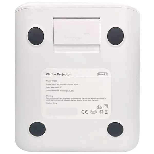 Домашній проектор Wanbo Mozart 1/ 1920x1080p / 900 ANSI lm / Android 9 / Wi-Fi / Bluetooth - фото 7