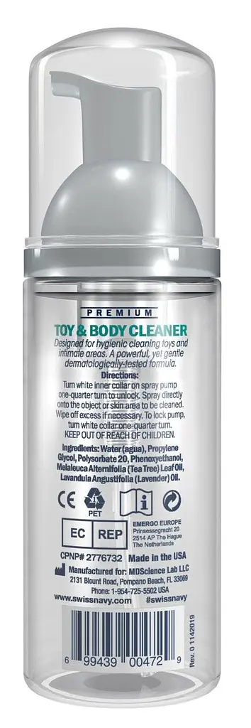 Пінка для чищення Swiss Navy Toy & Body Cleaner 47 мл - фото 2