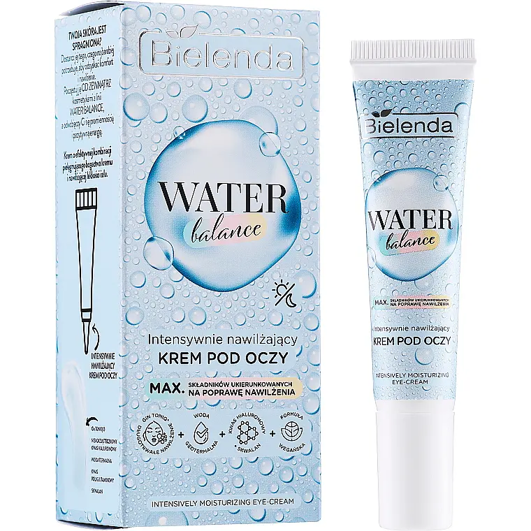 Крем под глаза Bielenda Water Balance Moisturizing Eye Cream интенсивно увлажняющий 15 мл - фото 2