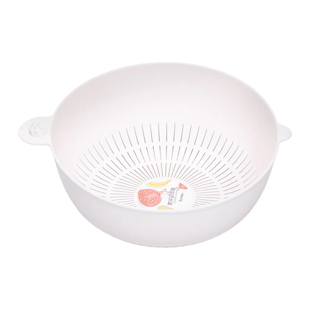 Миска із ситом Yiwu пластикова 4 л пісочний HP-45-7GR - фото 5