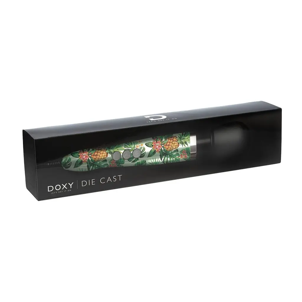 Вібромасажер DOXY Die Cast PINEAPPLE, дуже потужний, живлення 220В, металевий корпус - фото 2