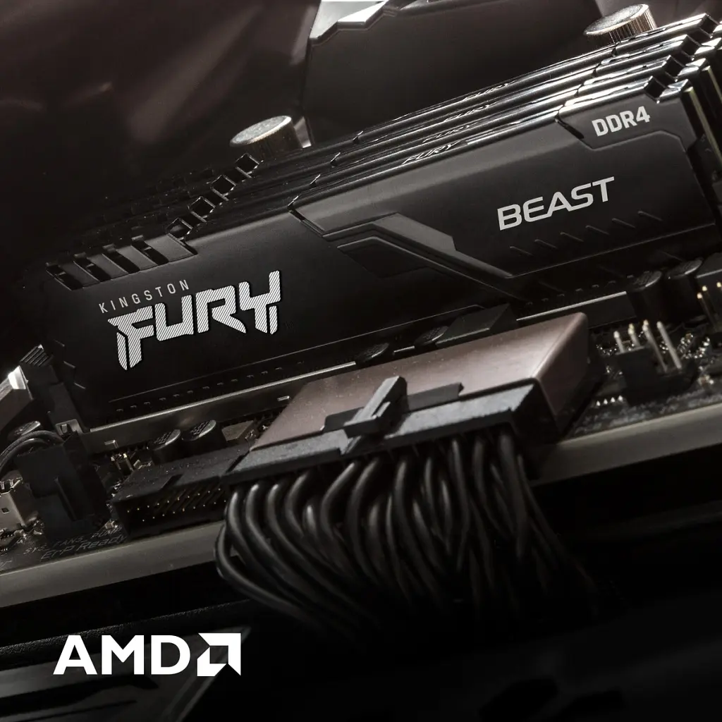 Модуль пам'яті для комп'ютера DDR4 16GB (2x8GB) 3600 MHz Fury Beast Black Kingston Fury (ex.HyperX) (KF436C17BBK2/16) - фото 11