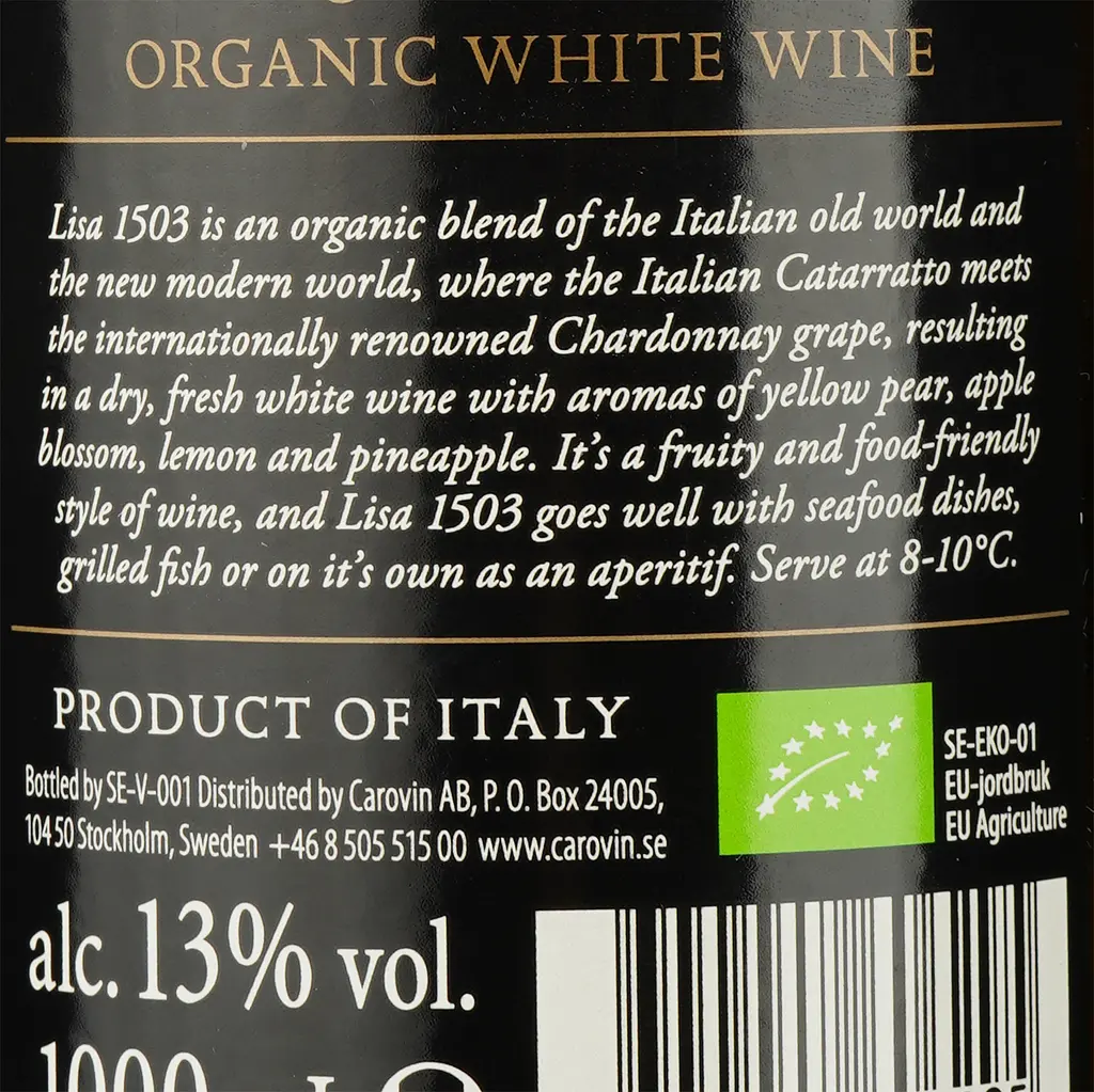 Вино Mare Magnum Lisa 1503 Organic, белое, сухое, 0,75 л (7340048606295) - фото 4