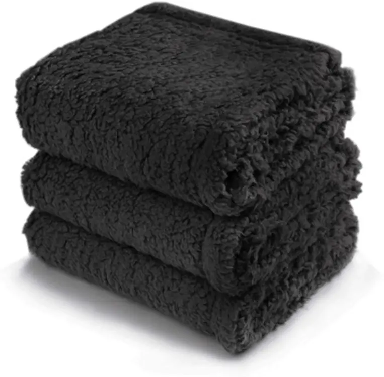 Ковдра для тварин Derby Calming Blankets Fluffy Premium Fleece Чорний 40х60 см - фото 2