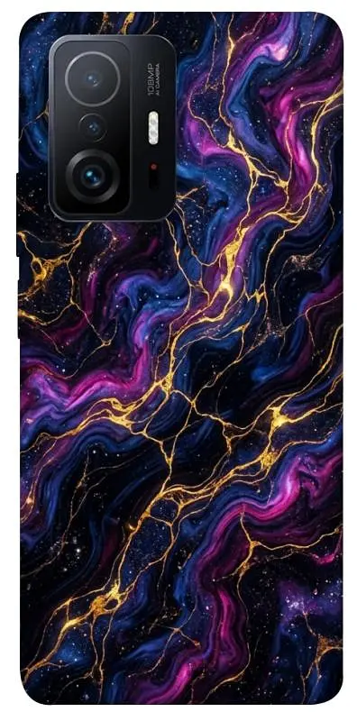 TPU чохол Demsky Purple space marble для Xiaomi 11T / 11T Pro