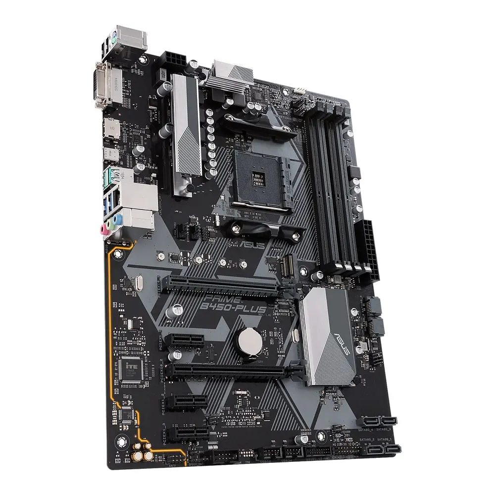 Материнская плата PRIME B450-PLUS sAM4 B450 2xDDR4 HDMI DVI ATX Asus teh0019036 - фото 3